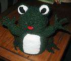 green frog toilet paper cover holder bathroom crochet usa bumpy