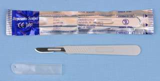 DISPOSABLE STERILE SCALPEL WITH A #10 BLADE  