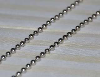 2mm Stainless Steel Ball Chain for Dog Tags 18 22 24 30 36 