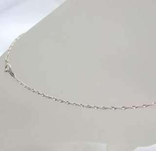 Silver Anklet Sterling Link Rope Twist Chain JCM Thailand 925 1.3 