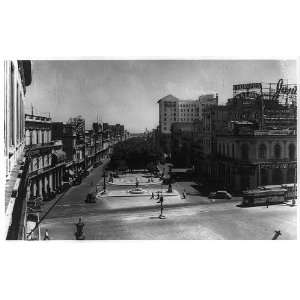 Famous Prado promenade,colonial Morro Castle,buildings,streets,Havana 