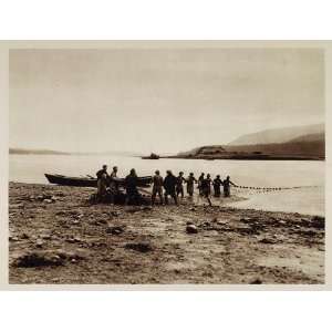 1926 Salmon Fishing Fishermen British Columbia Canada   Original 