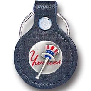   Leather & Pewter MLB Key Ring   New York Yankees: Sports & Outdoors