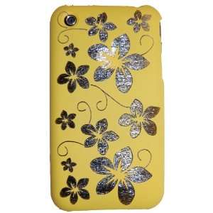  KingCase iPhone 3G & 3GS Hard Back Case with Shiny Flower 