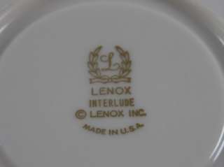 Lenox INTERLUDE Cup & Saucer Dimension Shape, Red&Blue  