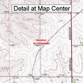   Map   Montfort, Wisconsin (Folded/Waterproof)