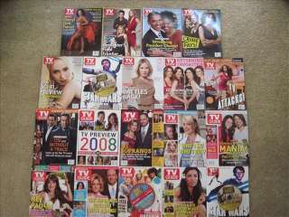 19 Issue Lot   No Mailing Label   TV GUIDE MAGAZINE  