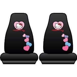  2 Front Seat Covers   Hello Kitty: Automotive