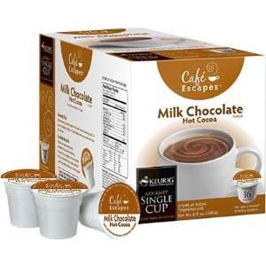  Cafe Escapes Milk Chocolate Hot Cocoa Keurig K Cups, 96 
