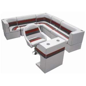Wise Rear Group Deluxe Pontoon Boat Seat (G) Style Seating:  