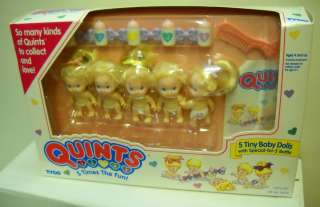   1792 NRFB Vintage TYCO Quints Special for 5 Bottle Blonde Dolls  