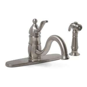   Faucet with Matching Side Spray, PVD Brushed Nickel: Home Improvement
