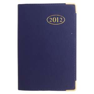  2012 Premium Gilt Corner Pocket Diary   Blue