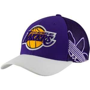  Los Angeles Lakers Purple White Buzz Breaker Pro Shape Flex Fit Hat 