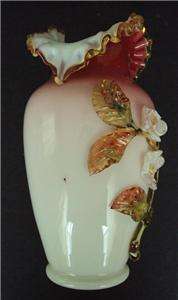 Antique Victorian Mt. Washington Peachblow Vase 9.25  