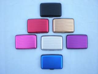 New Deluxe Aluma Wallet Brushed Style 7 colors  