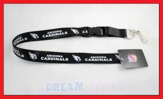 NFL Arizona Cardinals Lanyard Key Chain Football Black  