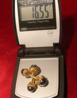 am proud to present this REMARKABLE 18K Gold pair of unique 