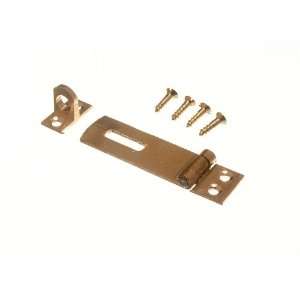  SECURITY HASP AND STAPLE FOR PAD LOCKS BRASS 50MM WITH 