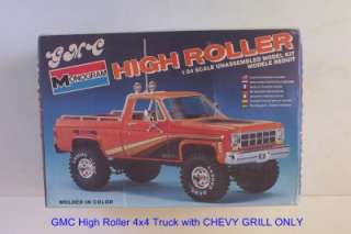 4x4 GMC Truck w CHEVY GRILL NOW Pickup HIGH ROLLER #2273 Monogram 1:24 