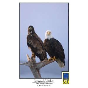  Icons of Alaska Eagles Print