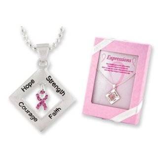  12 Pink Ribbon Cross Necklaces Breast Cancer Awareness 