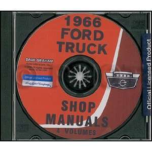  1966 Ford Truck Repair Shop Manual Set CD ROM Books
