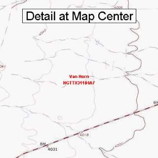   Map   Van Horn, Texas (Folded/Waterproof)