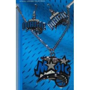    Orlando Magic NBA Dangle Earrings & Necklace Set