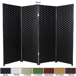 Woven Fiber 4 panel 4 foot Room Divider (China)  