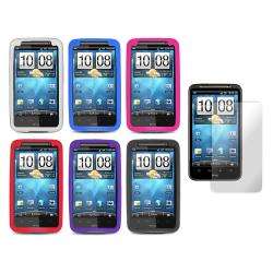 Premium HTC Inspire 4G Silicone Case with Screen Protector  Overstock 