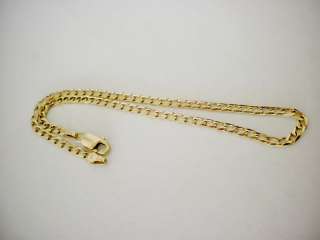   14k solid Yellow Gold Link chain Ankle Bracelet   Excellent condition