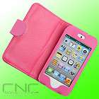 new hot pink leather folding case for apple ipod touch