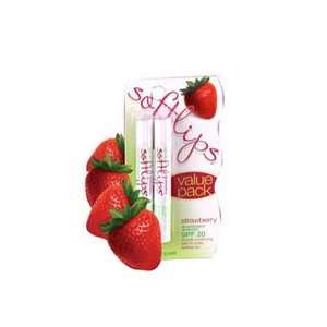  Softlips Lip Balm Strawberry Size 12X2 PK Beauty