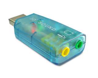 USB 2.0 to 3D 5.1 AUDIO SOUND CARD ADAPTER 3.5 mm  