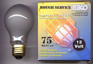 Automotive Rough Service Trouble Light Bulbs (2)12V/75W  