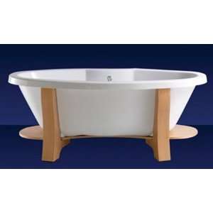   Tub with Wooden Plinth 66 1/2 Long x 37 3/4 Wide
