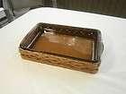   PYREX # 233 CASSEROLE 3 Qt BAKING DISH with BASKET HOT PLATE UNUSED