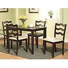 Piece Dining Room Set Table And Chairs Kitchen Furniture Rubber Wood 