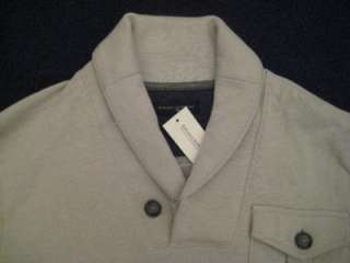 BANANA REPUBLIC Men XL NWT $59 Sweatshirt Slipover w Pocket Gray 