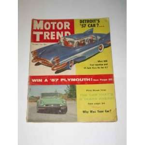  Motor Trend October 1956 Detroits 57 Car: Trend Inc 