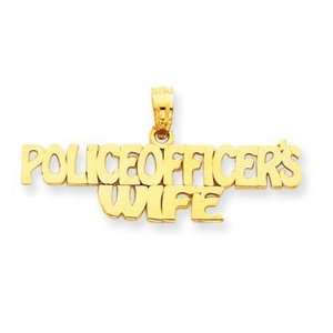  14k Police Officers Wife Pendant Jewelry
