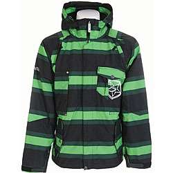 Sessions Fire Fly Mens Green Stripe Snowboard Jacket  Overstock