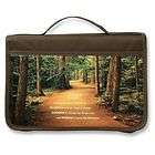 Bible Cover Serenity Prayer Large Size Canvas Olive Forest Scene