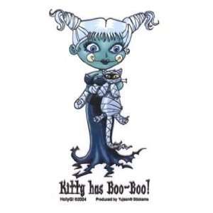  HollyG   Kitty has Boo Boo Mummy Girl   Sticker / Decal 