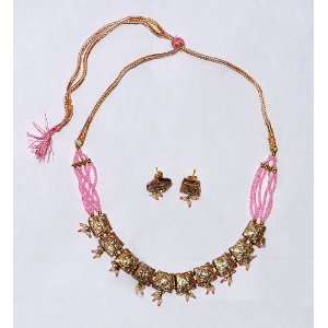  Ethnic Design Handmade Fashion Lakh Lac Jewelry Necklace 