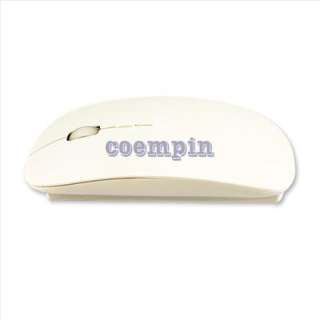 WHITE 2.4GHz USB Wireless Optical Mouse Mice for Apple Mac Macbook 