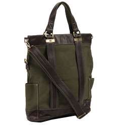 Tommy Hilfiger Gordon Canvas/Faux Leather Tote Bag  Overstock