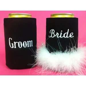  Bride and Groom Can Koozie Set