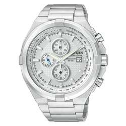 Citizen Mens Eco Drive Chronograph Stainless Steel Watch  Overstock 